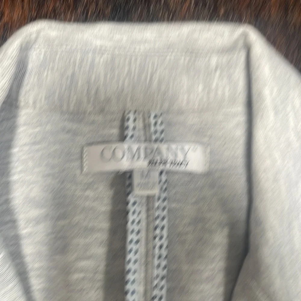 Company blazer, gray with blue trim, medium - Picture 4 of 4